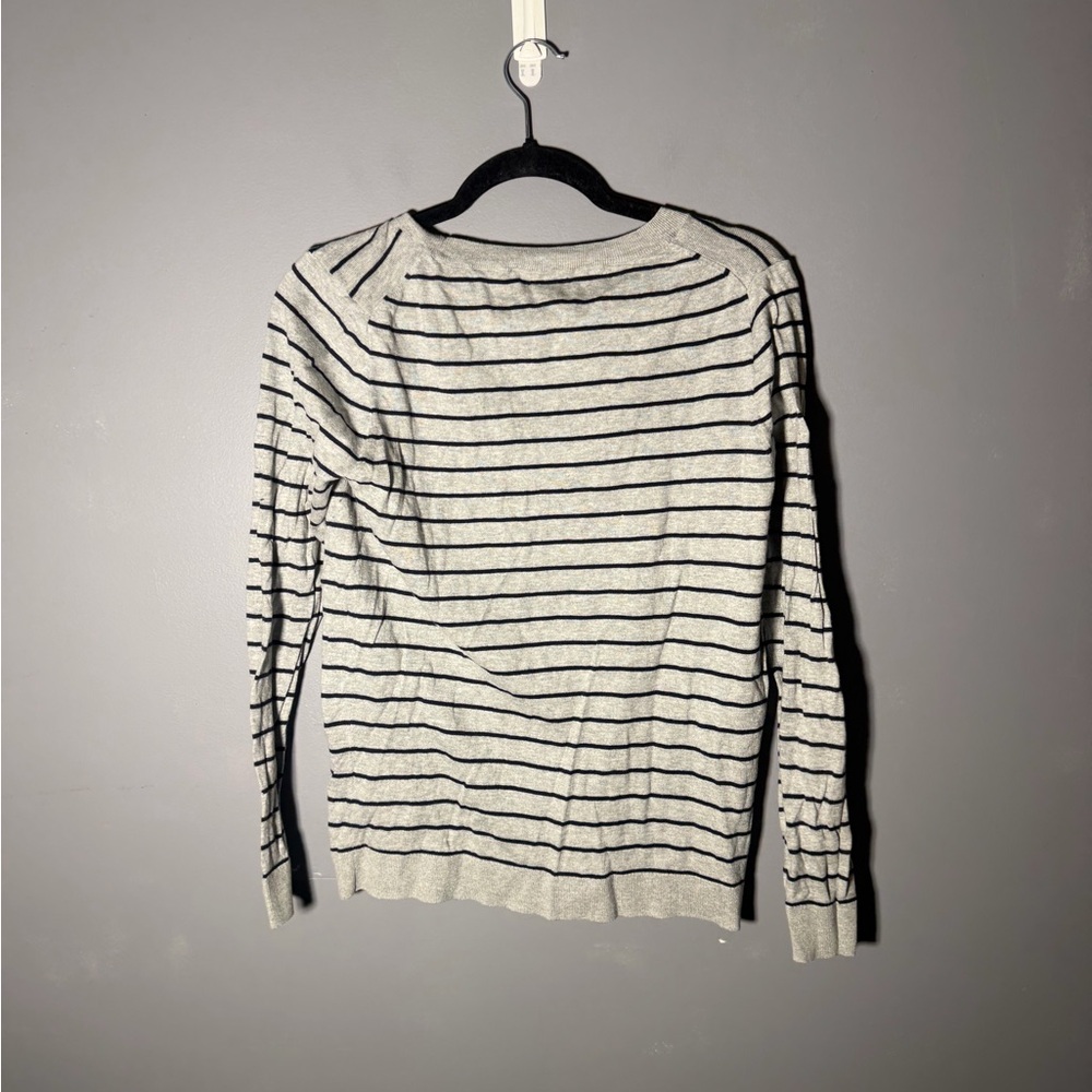 J.Crew Cotton Bulldog Striped Sweater Size Large - Picture 4 of 5